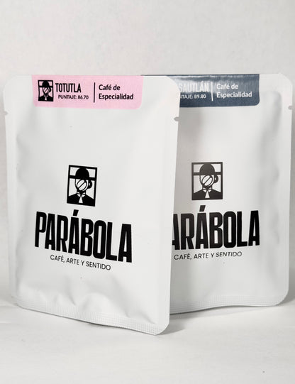 Paquete 4 distintos drippers Parábola (12g c/u)